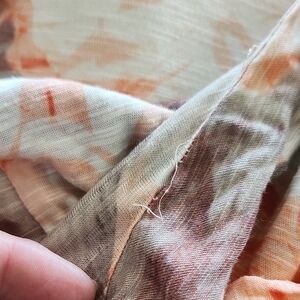 Tommy Bahama Orange and Cream Floral Dress